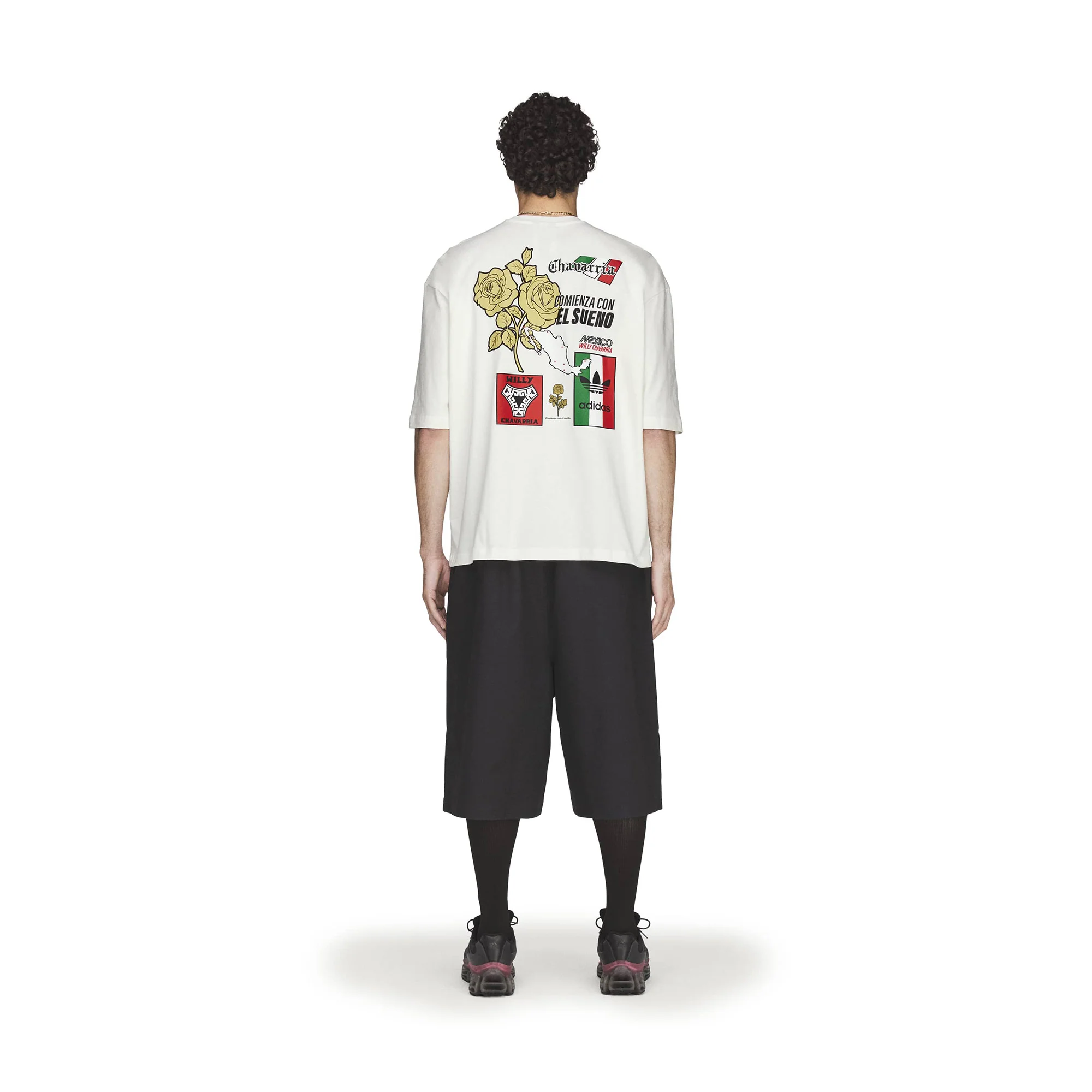 adidas x Willy Chavarria Graphic Tee 'White' - Image 5