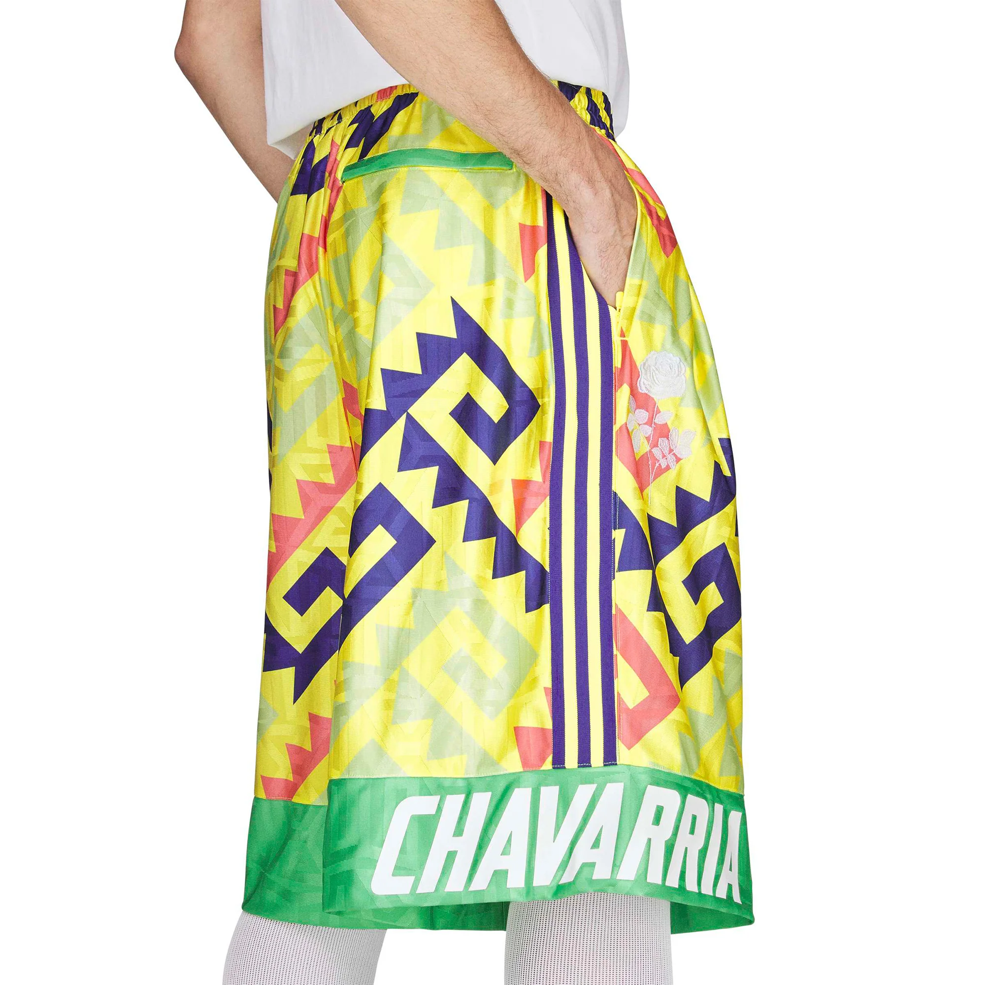 adidas x Willy Chavarria Long Shorts 'Lemon' - Image 4