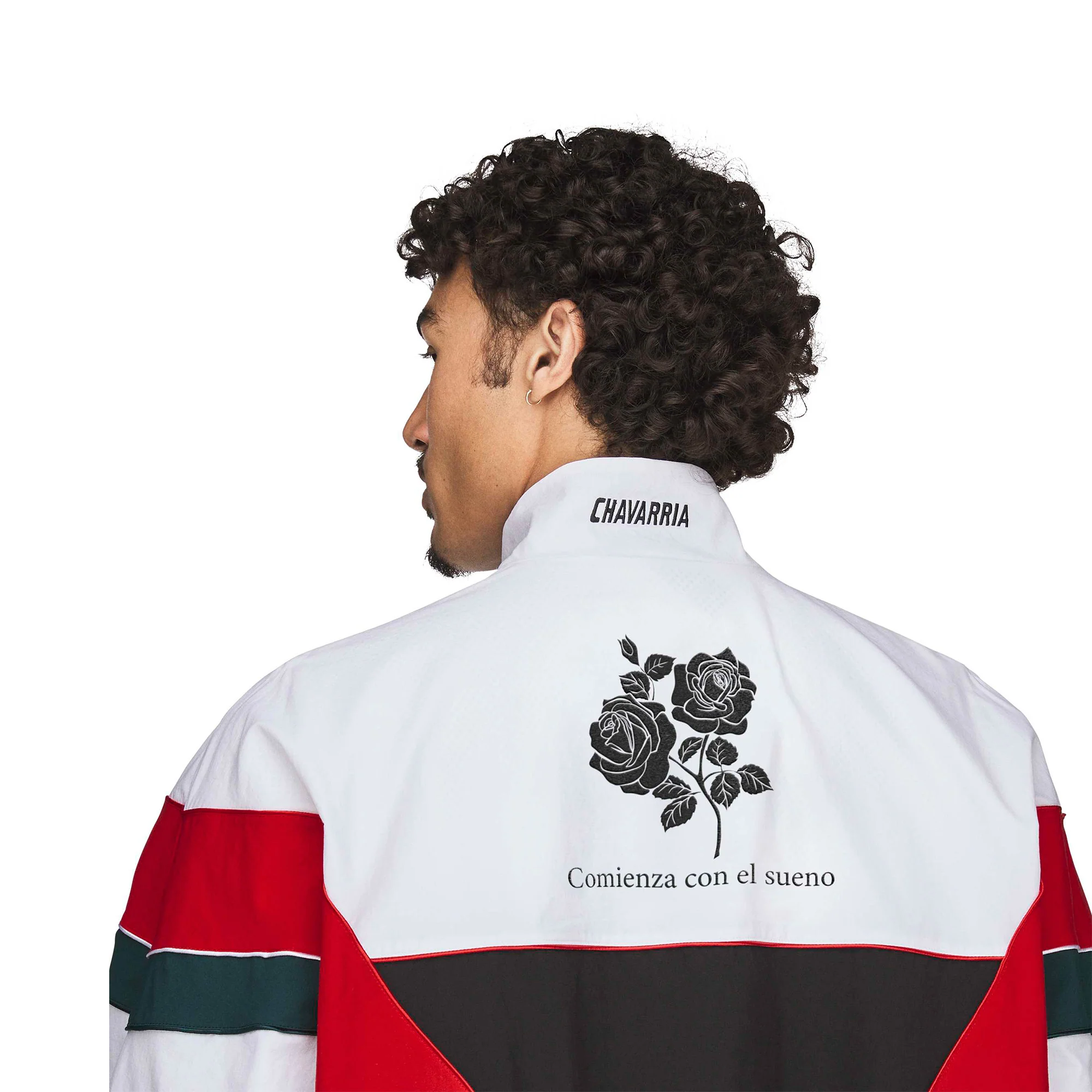 adidas x Willy Chavarria Woven Track Jacket 'White/Black' - Image 5