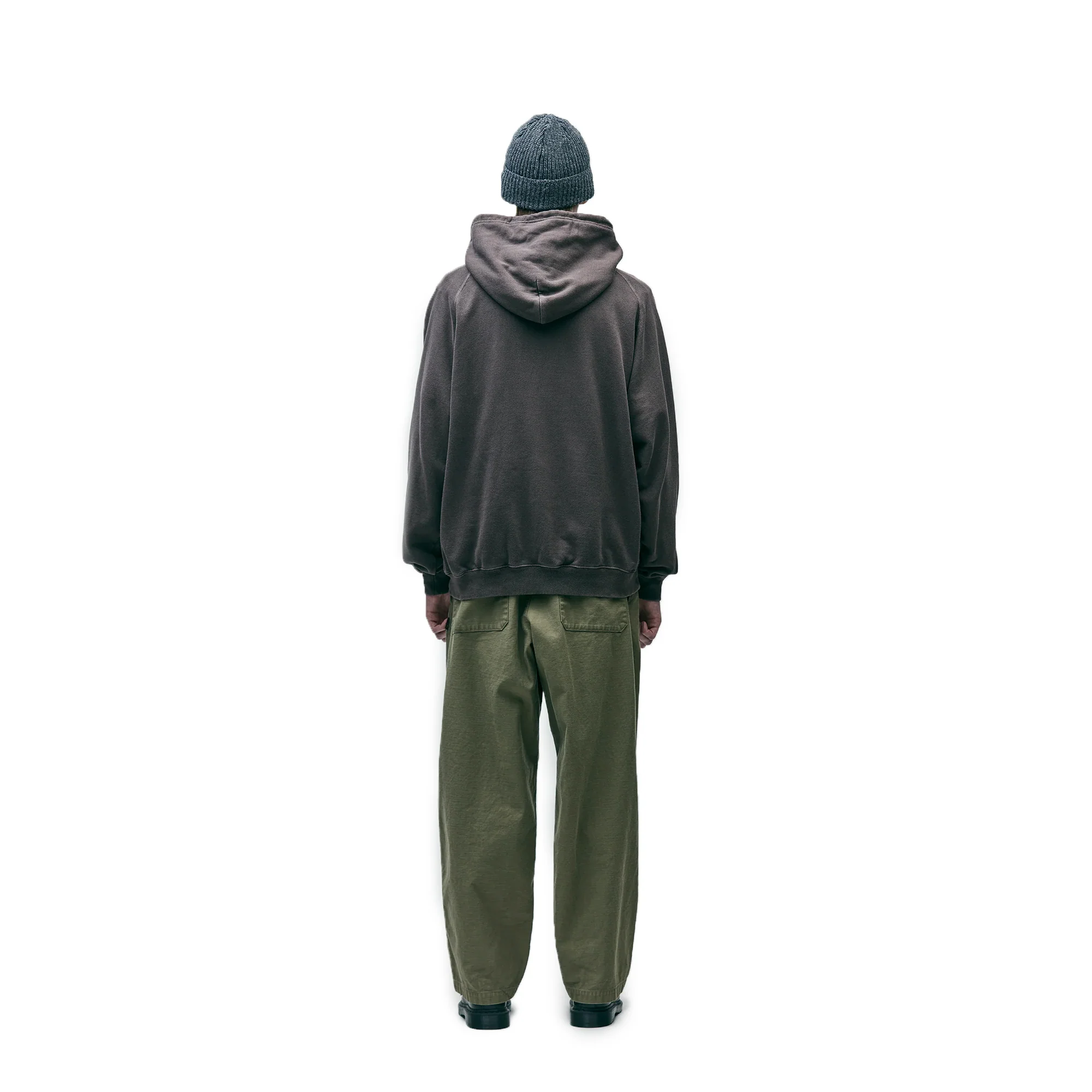 Neighborhood Pigment Dyed Hoodie 'Black' - Image 2