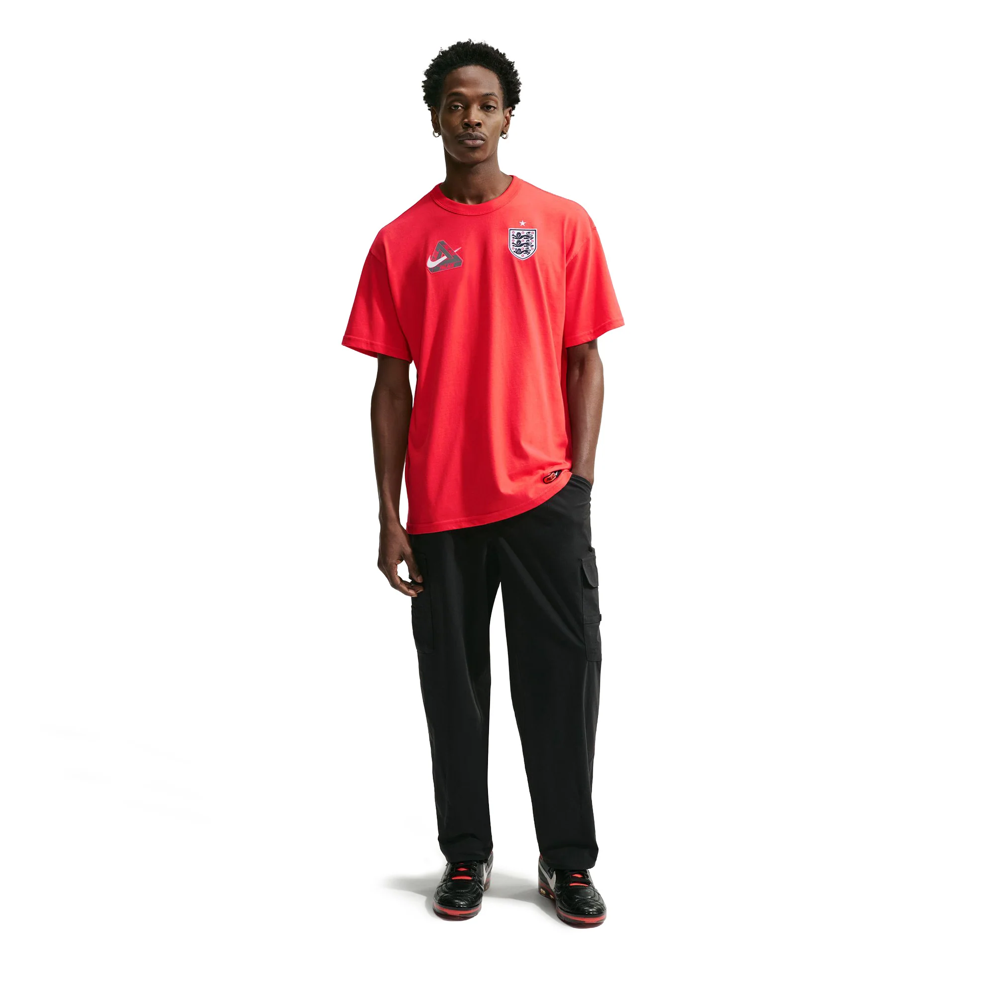Nike x Palace England Tee 'Light Crimson' - Image 3