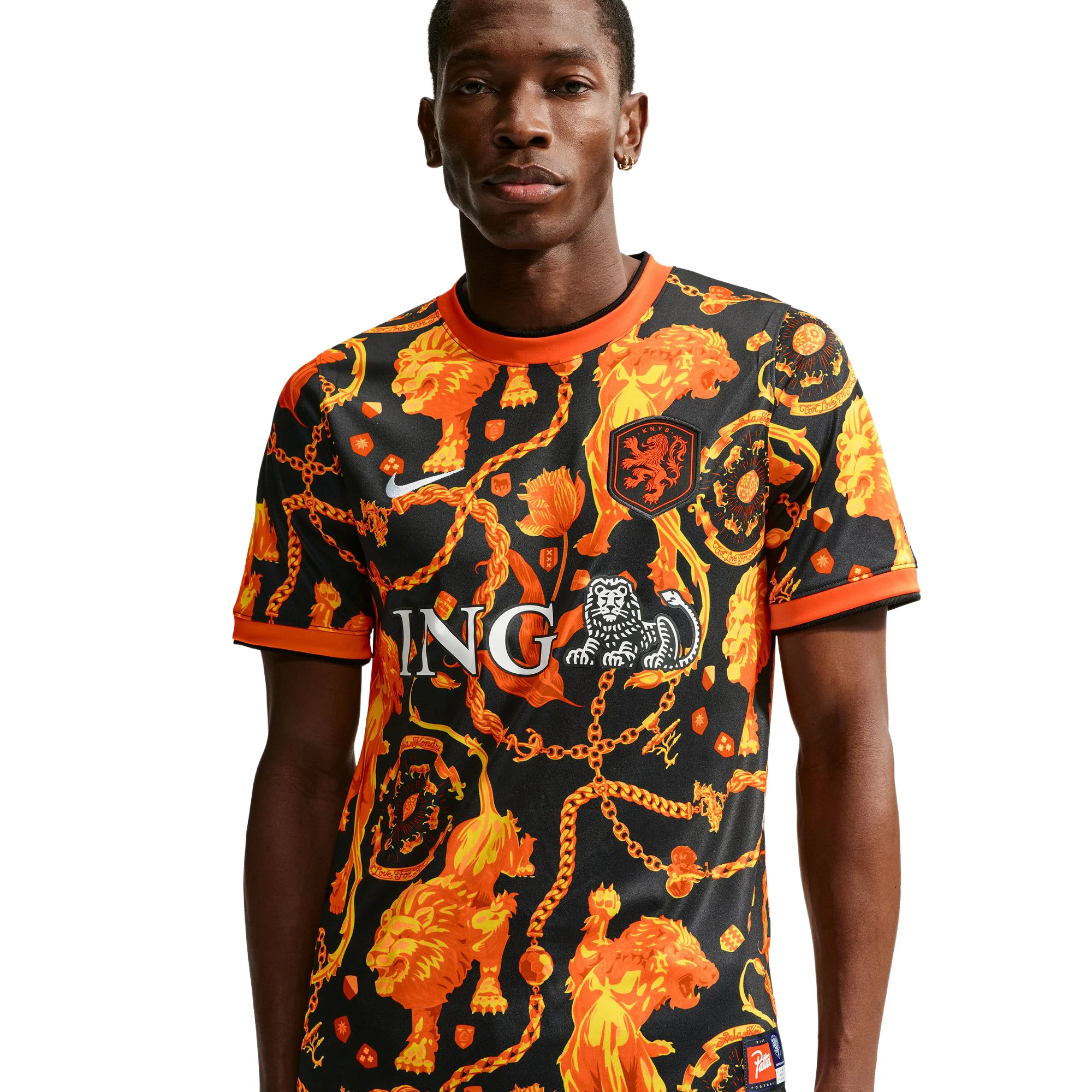 Nike x Patta Academy Pro Short-Sleeve Soccer Top 'Black/White'