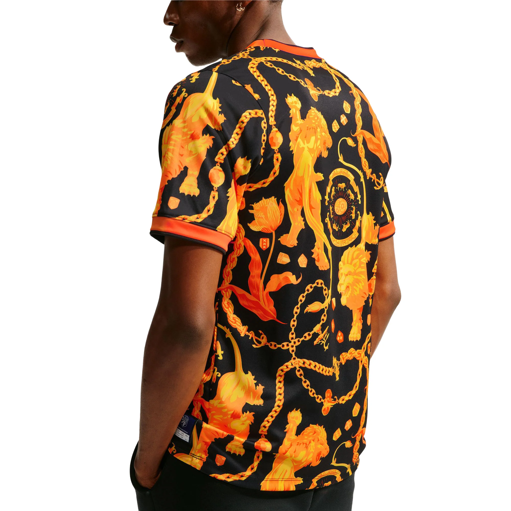 Nike x Patta Academy Pro Short-Sleeve Soccer Top 'Black/White' - Image 2