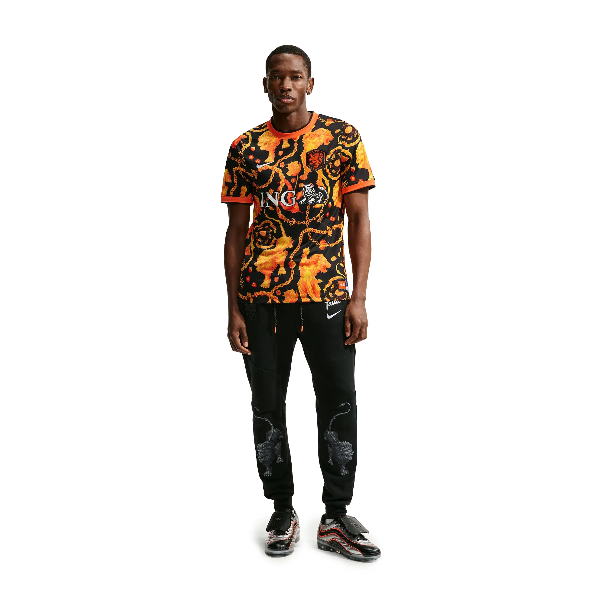 Nike x Patta Academy Pro Short-Sleeve Soccer Top 'Black/White' - Image 3