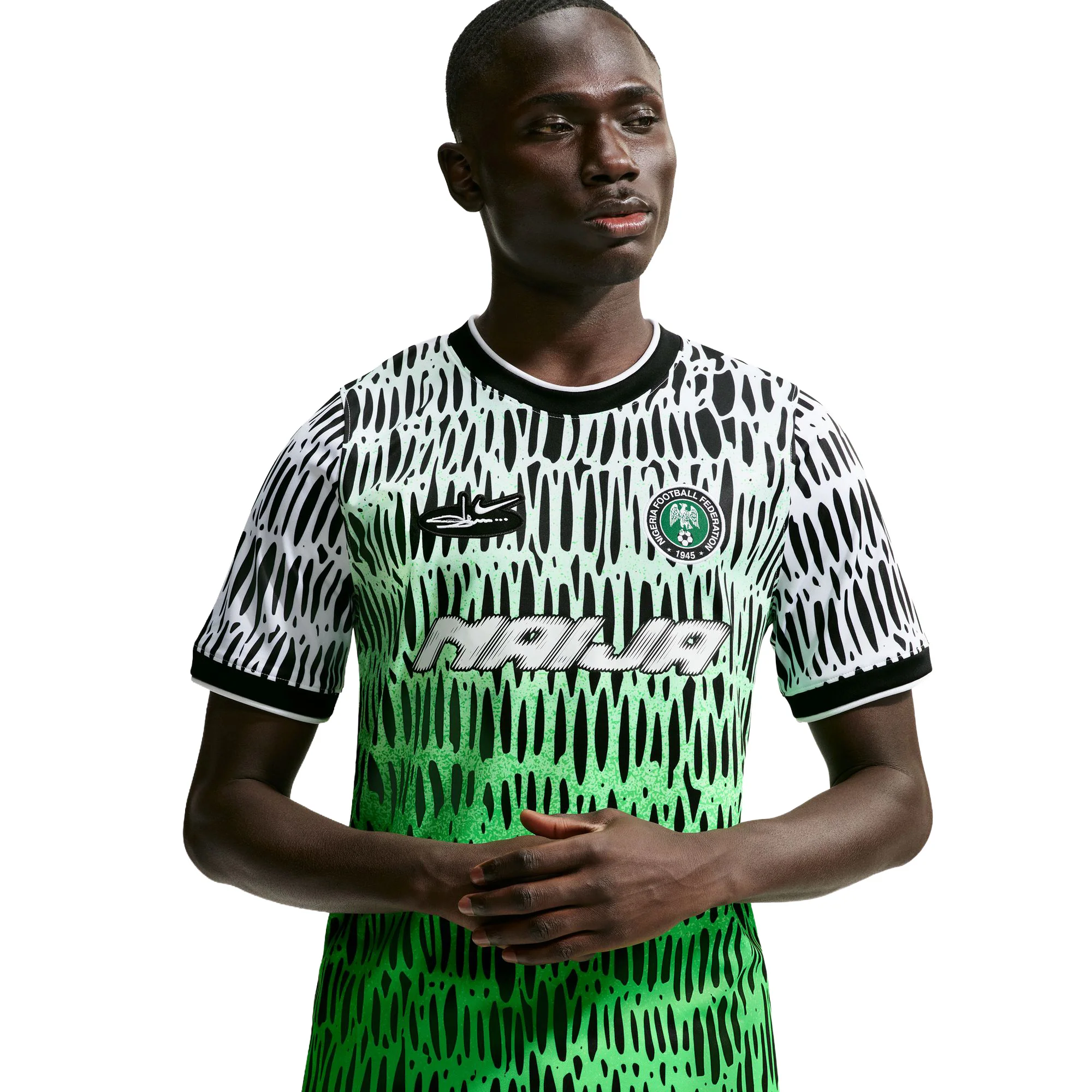 Nike x Slawn Academy Pro Short-Sleeve Soccer Top 'Black/White'
