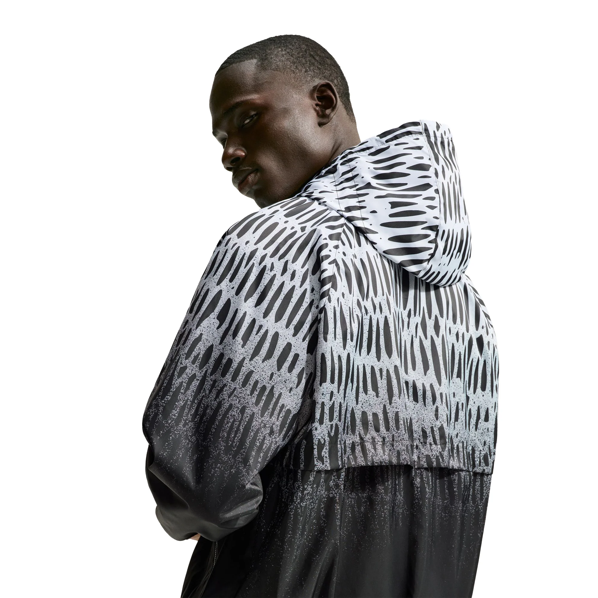 Nike x Slawn Nigeria Soccer Anthem Jacket 'Black/White' - Image 2