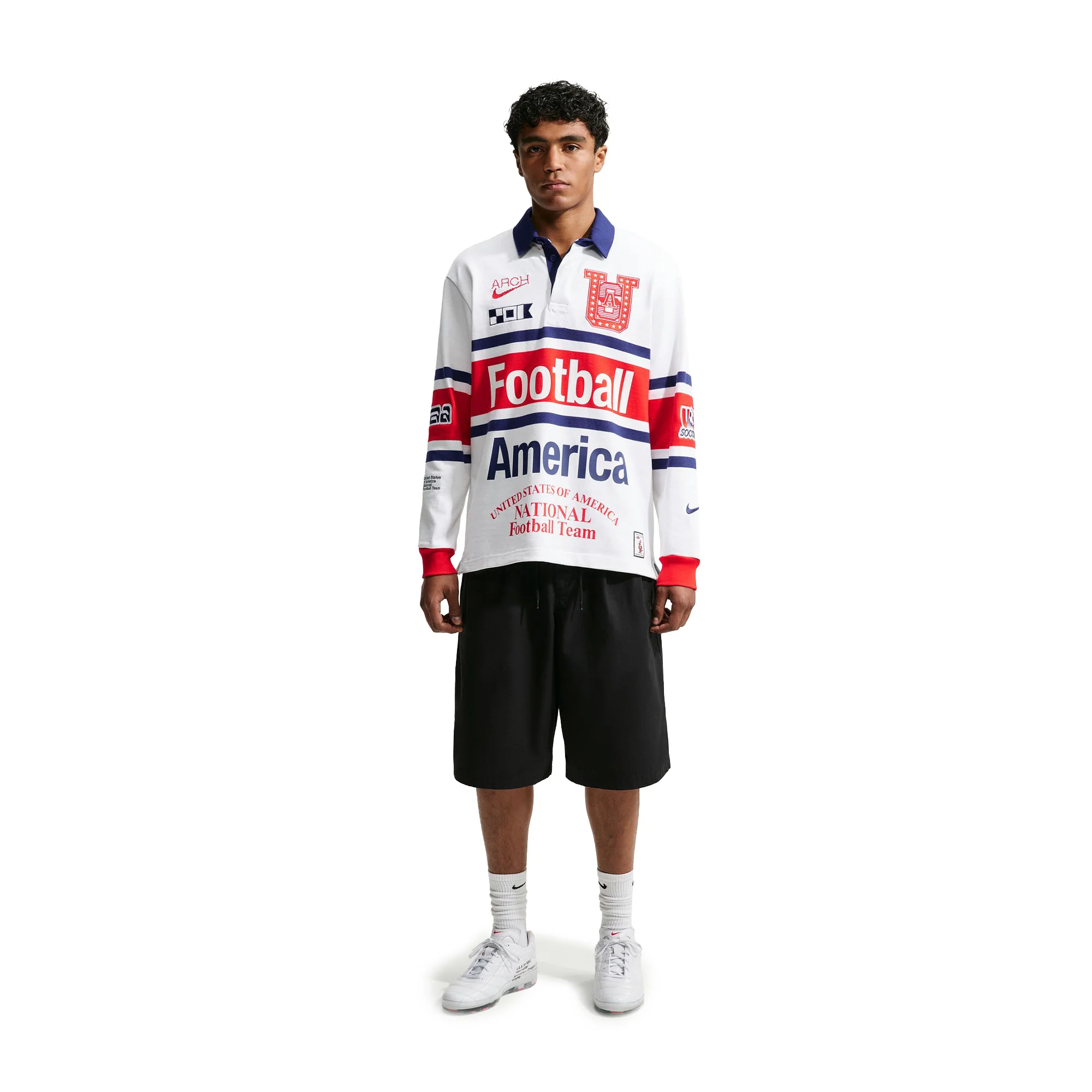 Nike x V.A.A. Long-Sleeve Rugby Top 'White' - Image 3