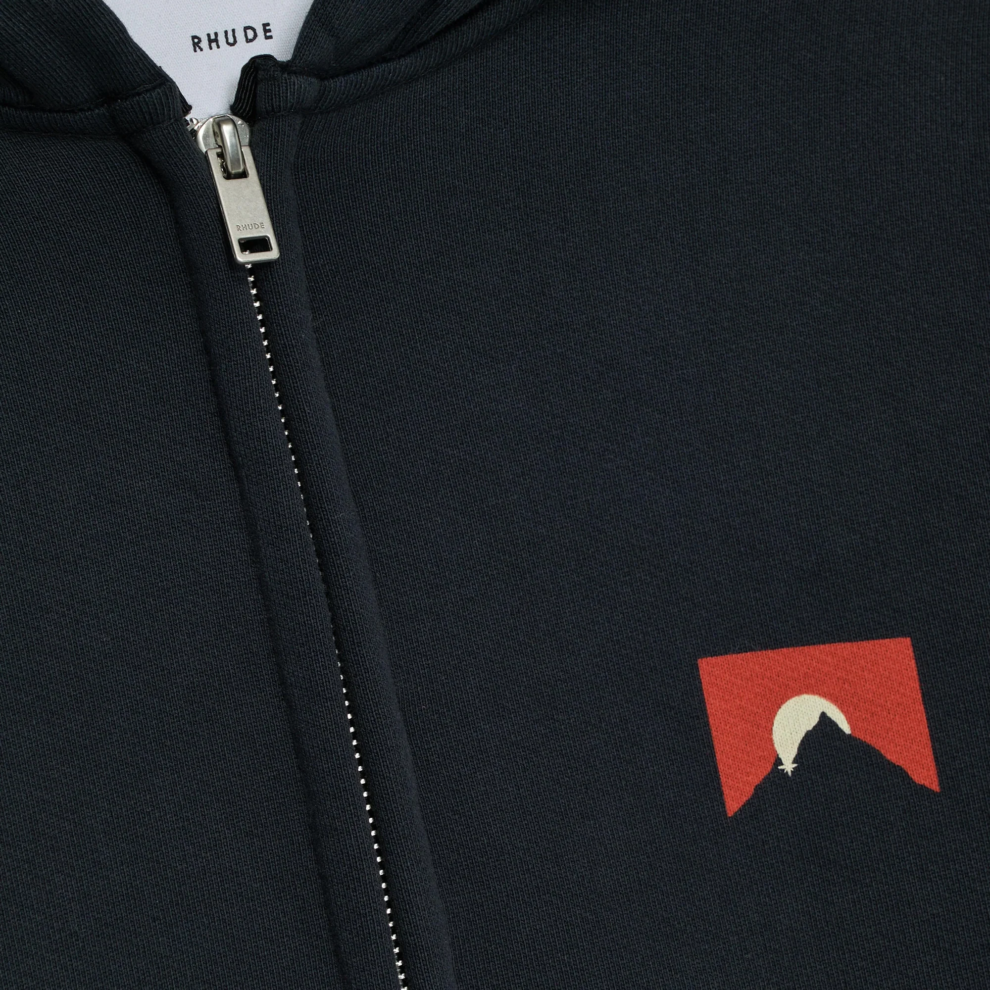 Rhude Eagle Pass Zip Hoodie 'Vintage Black' - Image 3