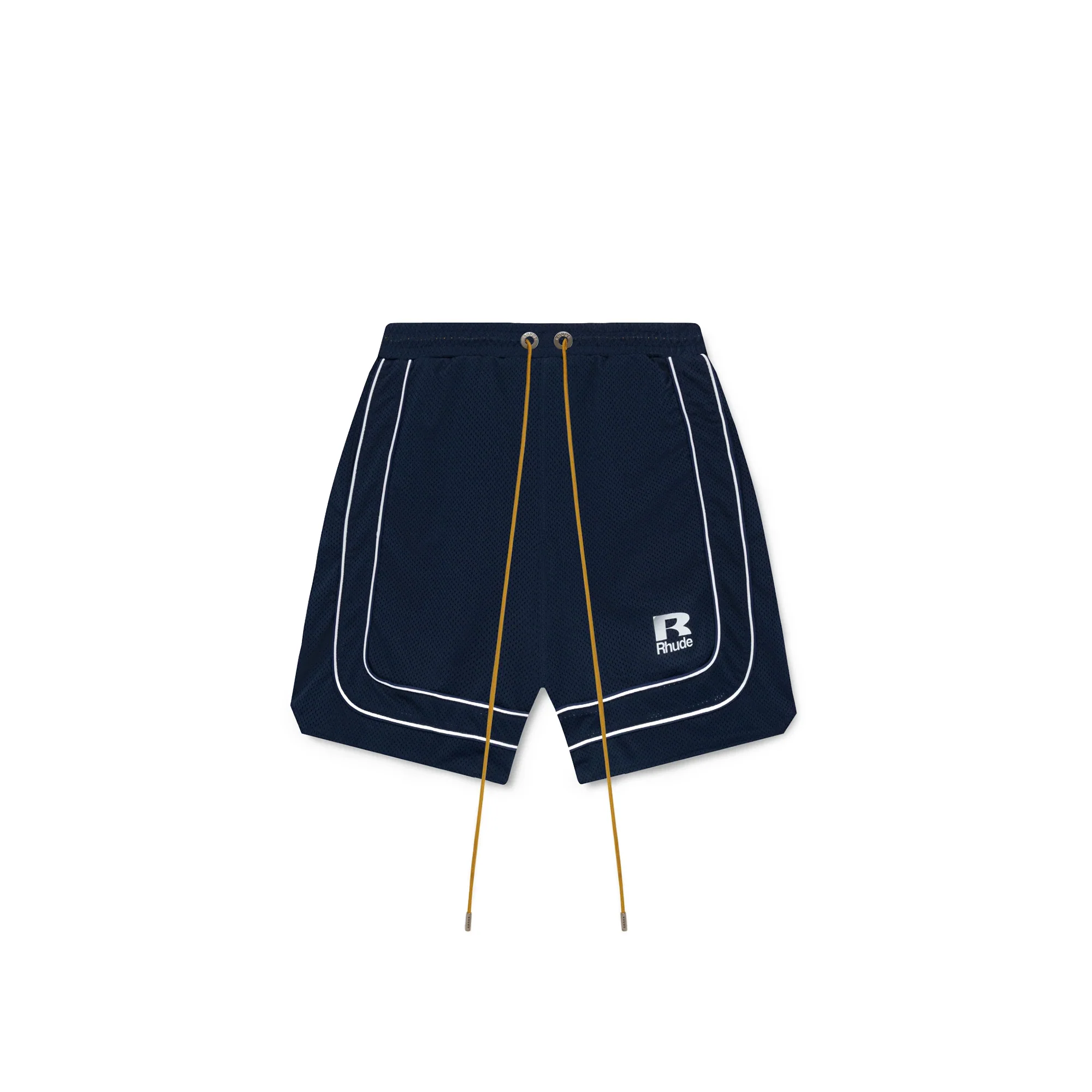 Rhude Mesh Piping Baggy Track Shorts 'Navy'