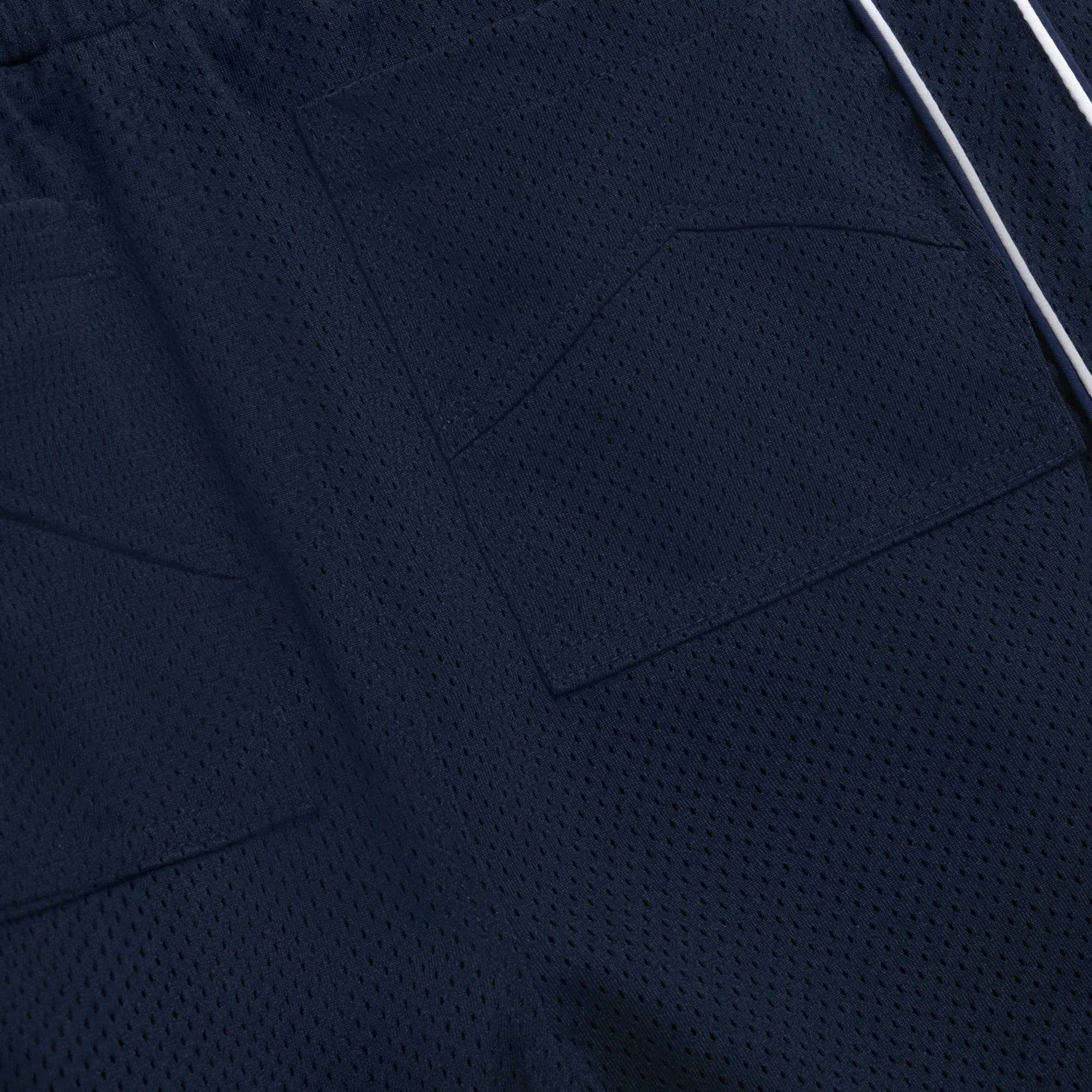 Rhude Mesh Piping Baggy Track Shorts 'Navy' - Image 3
