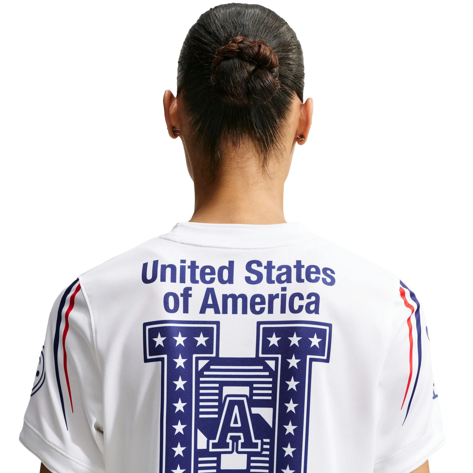 Womens Nike x V.A.A. SS Soccer Top 'White' - Image 2